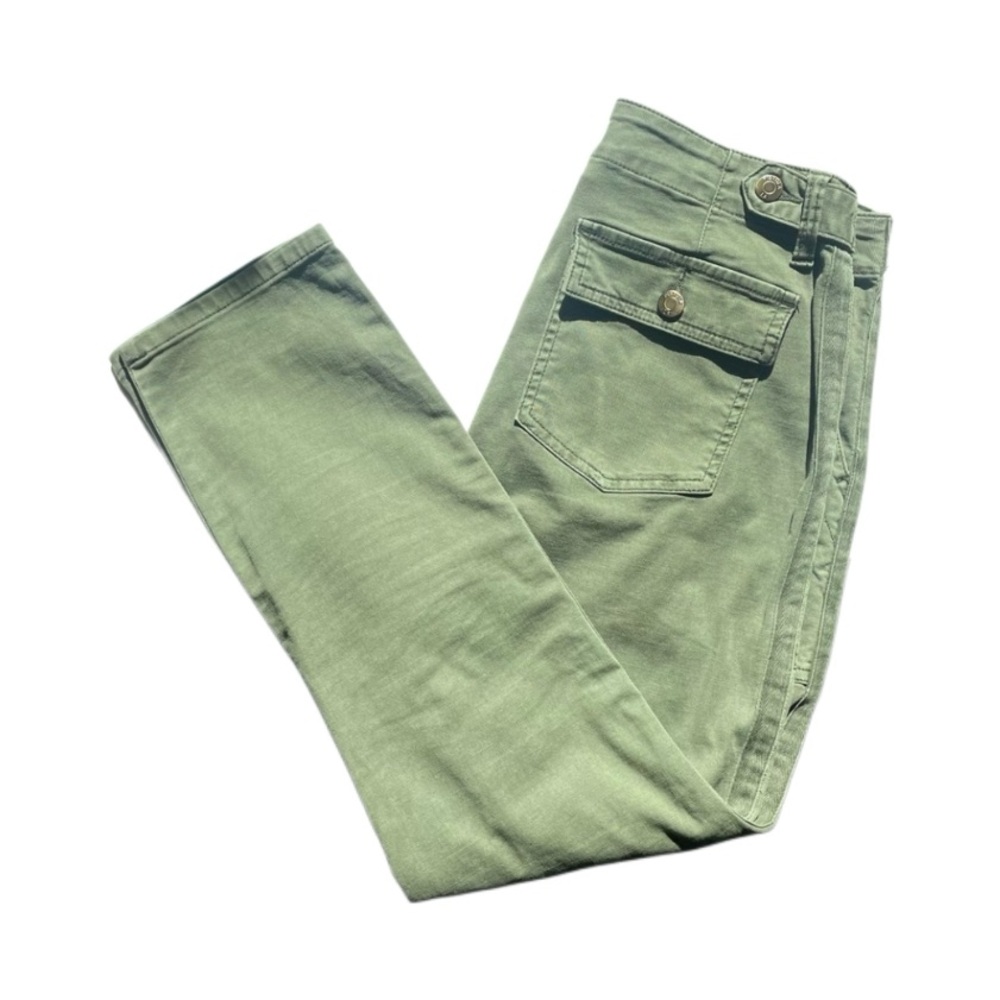 Pistola Olive Green Cropped Jean